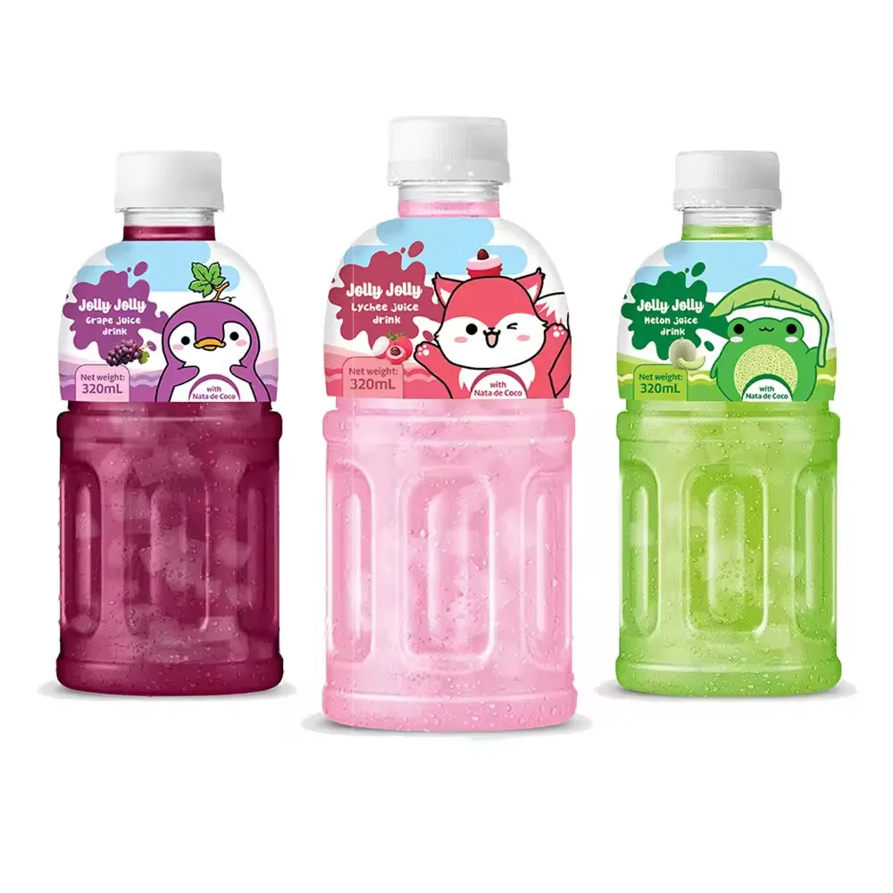 Mogu Mogu with Thailand Nata De Coco in 320ml PET bottle with many flavors - Free Design - Free Sample - Cheap price