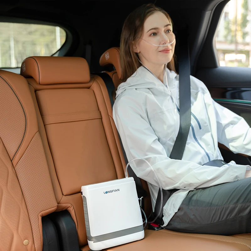 Pulse Dose Portable Mini Rechargeable Mobile Oxygen Concentrator With Battery