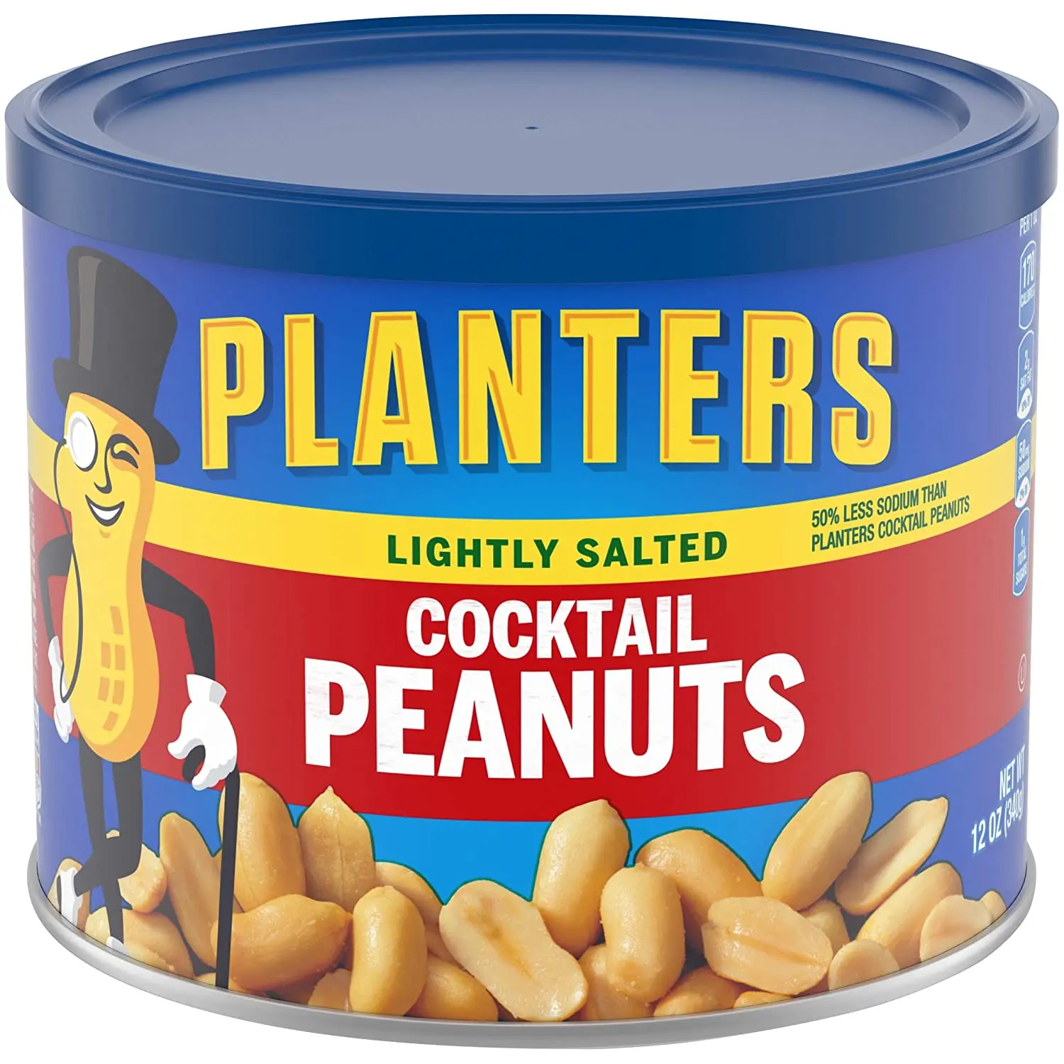 Planters Cocktail Peanuts 12 oz Can (Pack of 6) (11000003307054)