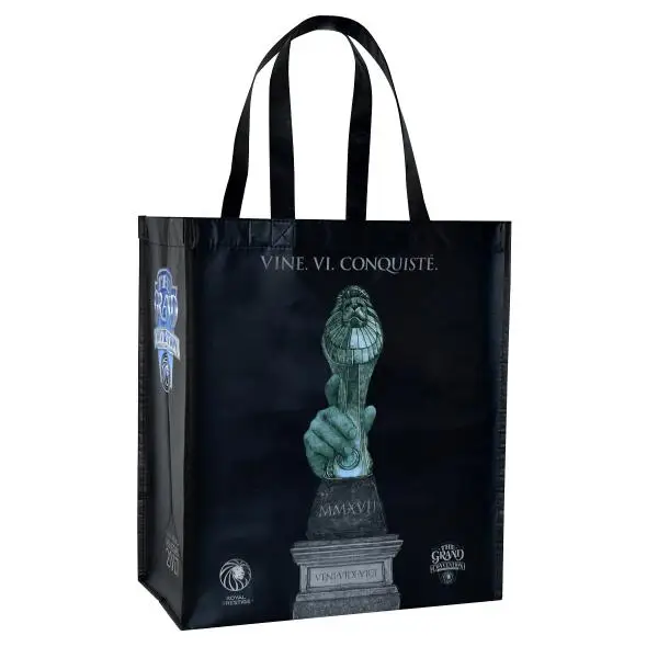 Grocery Shopping Tote Bag Eco Friendly Reusable RPET Material With Customized Logo And Color