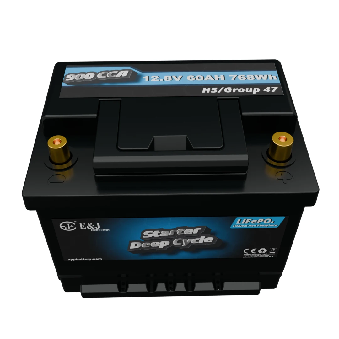 12V 60Ah LiFePO4  CMF60L DIN 37110 M6610 battery for KIA EV6 & Hyundai Kona Electric