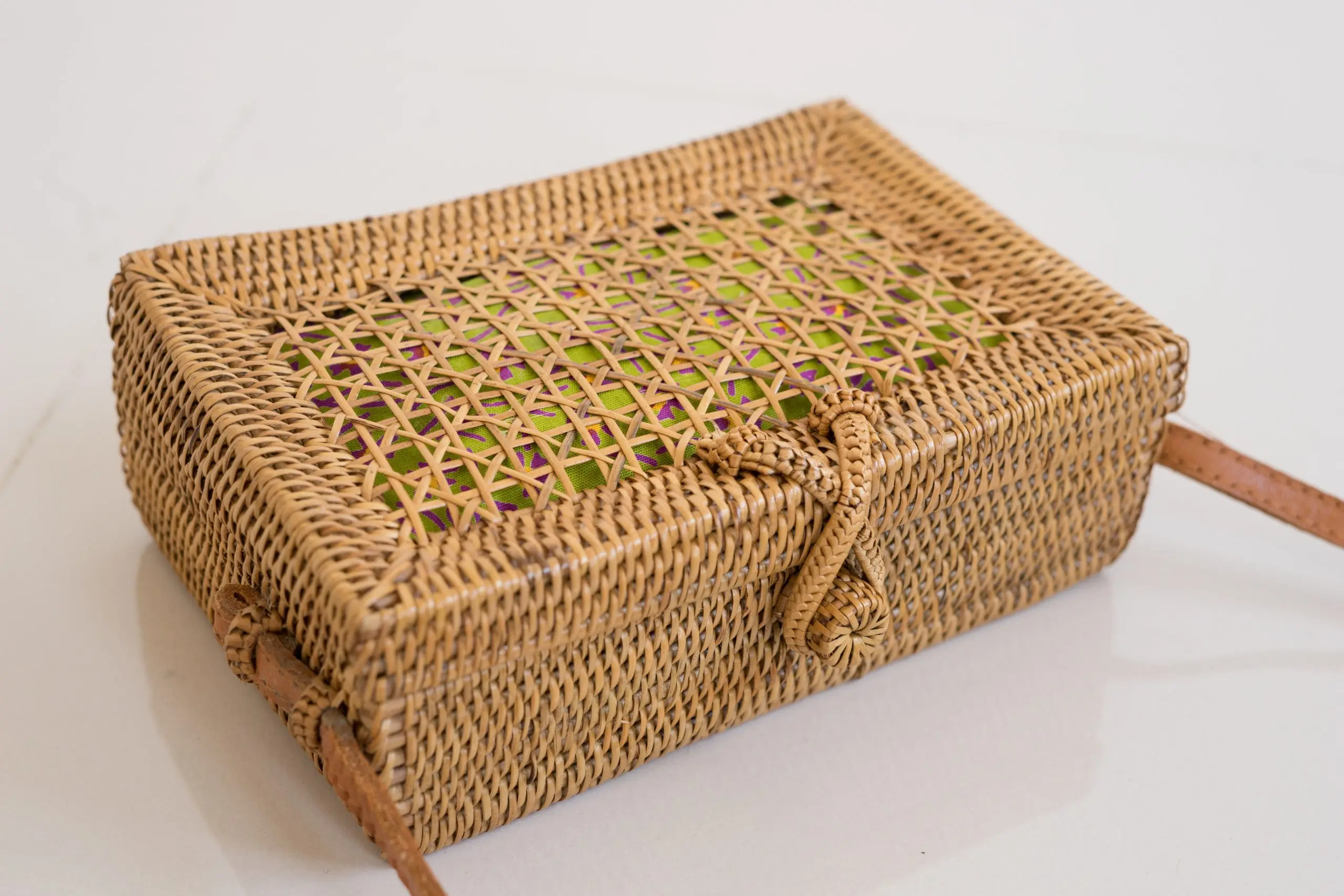 Best deal new collection summer shopper rattan bag women brown fashion woven rattan bag from Vietnam