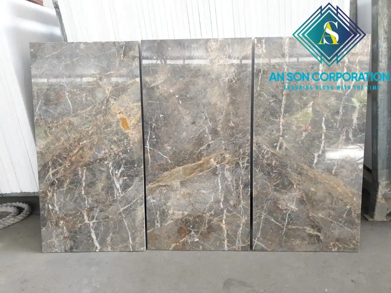 Polished Surface Golden Coffee Marble Tiles From Manufacturer And Direct Exporter Of Marble