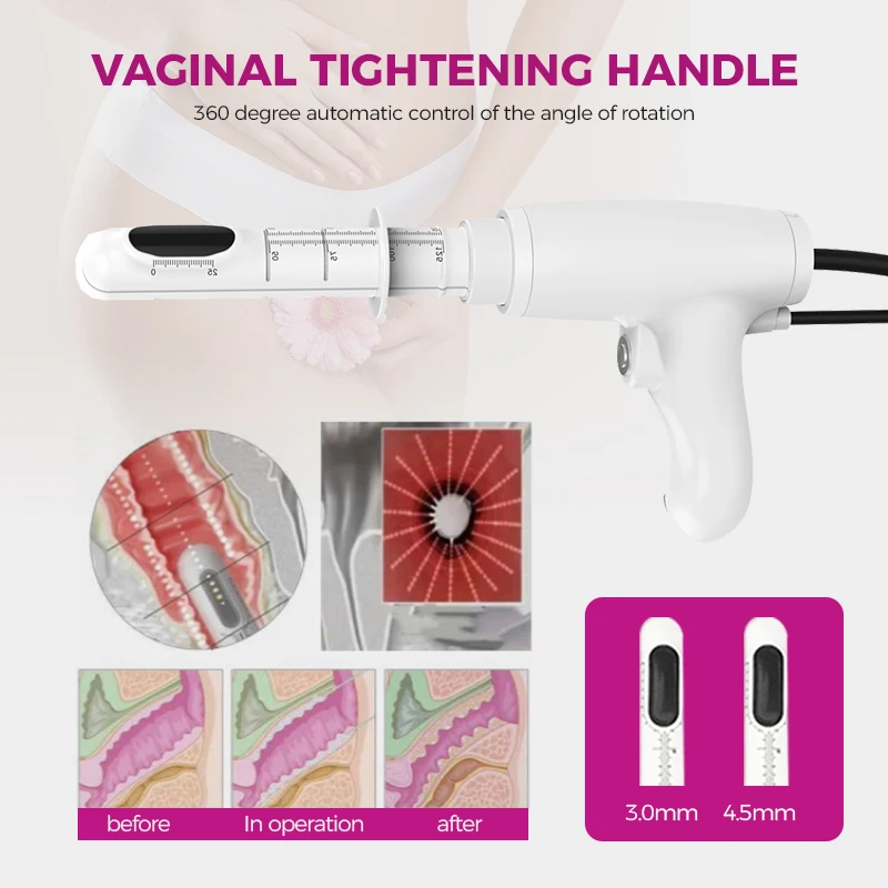 Newangie 6 in 1 7d hifu frctional rf microneedle facial and body ultrasound hifu vaginal tightening anti wrinkles machine