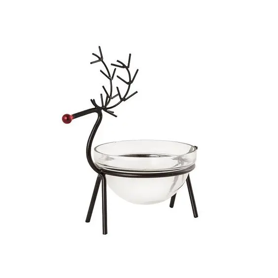 Reindeer Shape Wire Candle Holder Stand Factory Price Unique Christmas Decorative Ornament Shelf & Table Decor High Quality