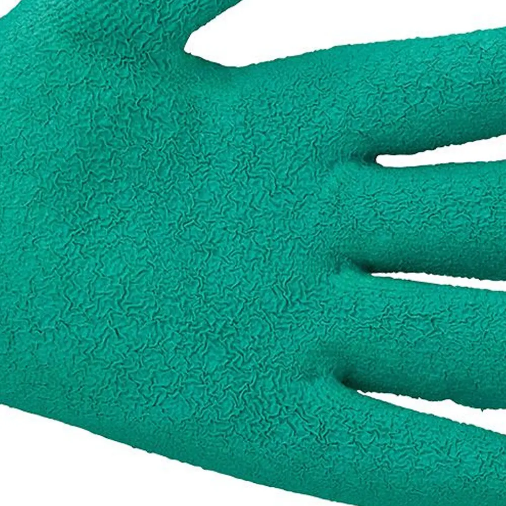 2024 New Arrival ODM Work Gloves Safety Gloves with Cotton Liner Rubber Material Reinforced Index Finger Made of Split Leather