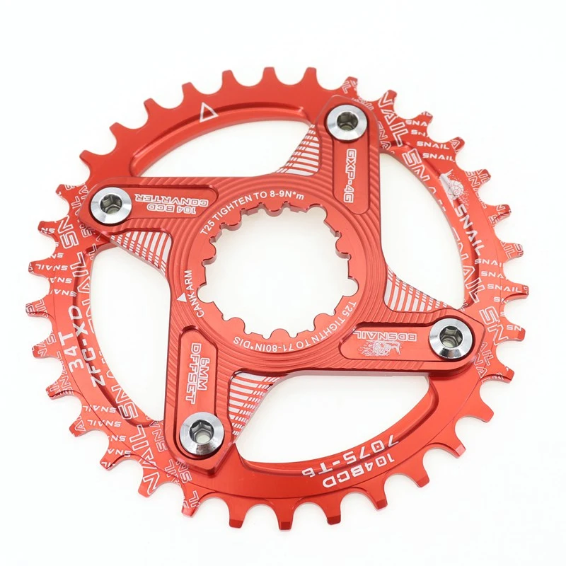 Chain Chain Ring 104 110 Bcd Hollowtech Crank 36t 32t 38t 34t Tooth Disc 104/110bcd Crankset Chainwheel Round Mtb Narrow Wide