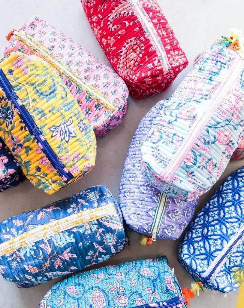 Маленькая сумка для хранения с ручным принтом