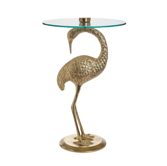 Morden Design Side Table Aluminium Bird Base Accent Table Morden table for Living room dinning room