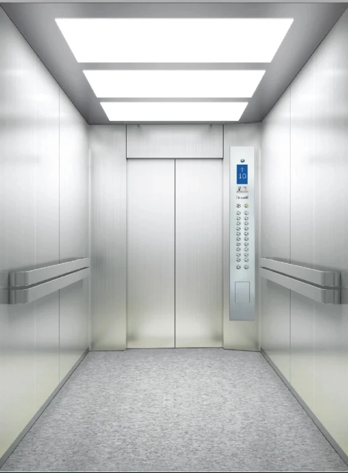 1250kg Stretcher Medical Elevator Lift Size Hospital Elevator for 8 Floors