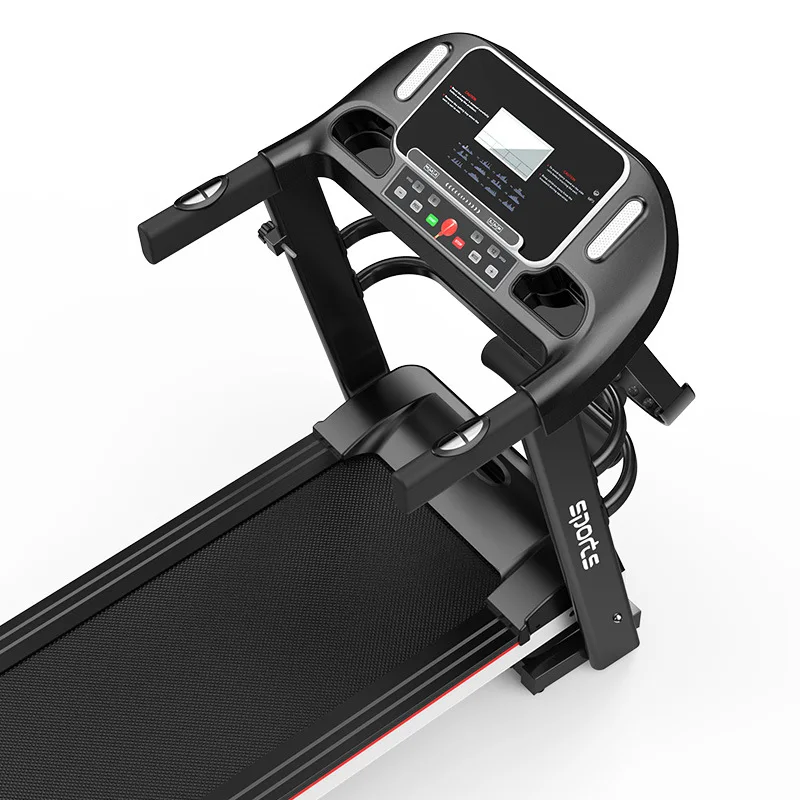 Running Walking Machine Large LED Touch Display and Bluetooth Speaker High-end Folding Treadmill for Home Use