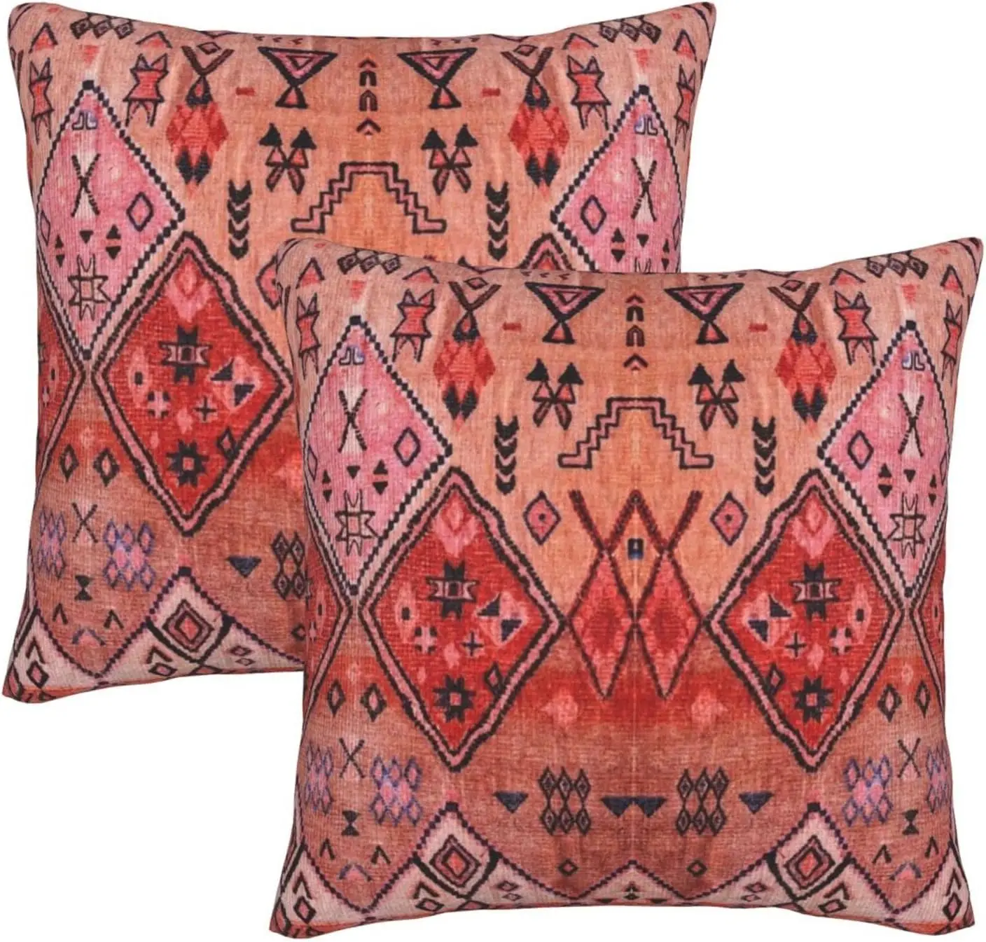 Throw Pillow Cover Boho Farmhouse Oriental Traditional Moroccan Style Pillow Case Soft Velvet Decorative Home Decor Living
