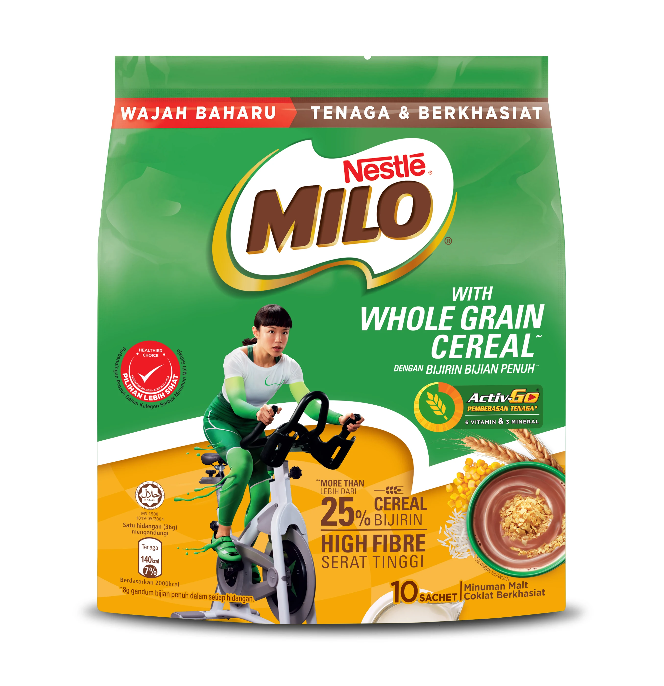 MILO with Whole Grain Cereal 36g stickpack