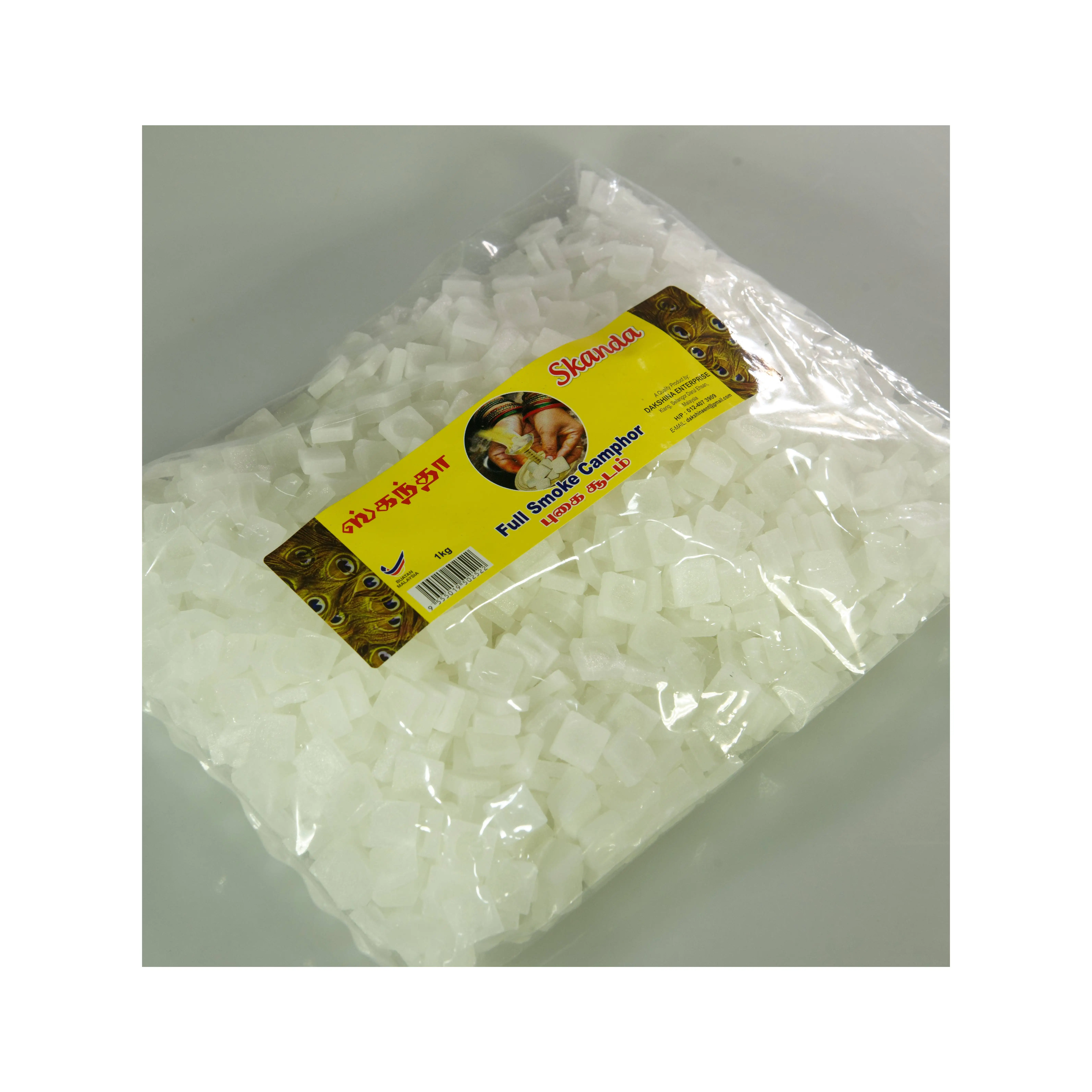 Best Preferred Full Smoke Camphor Tablets 1KG Weight Contains Above 80% Active Ingredient Content Sustainable Feature