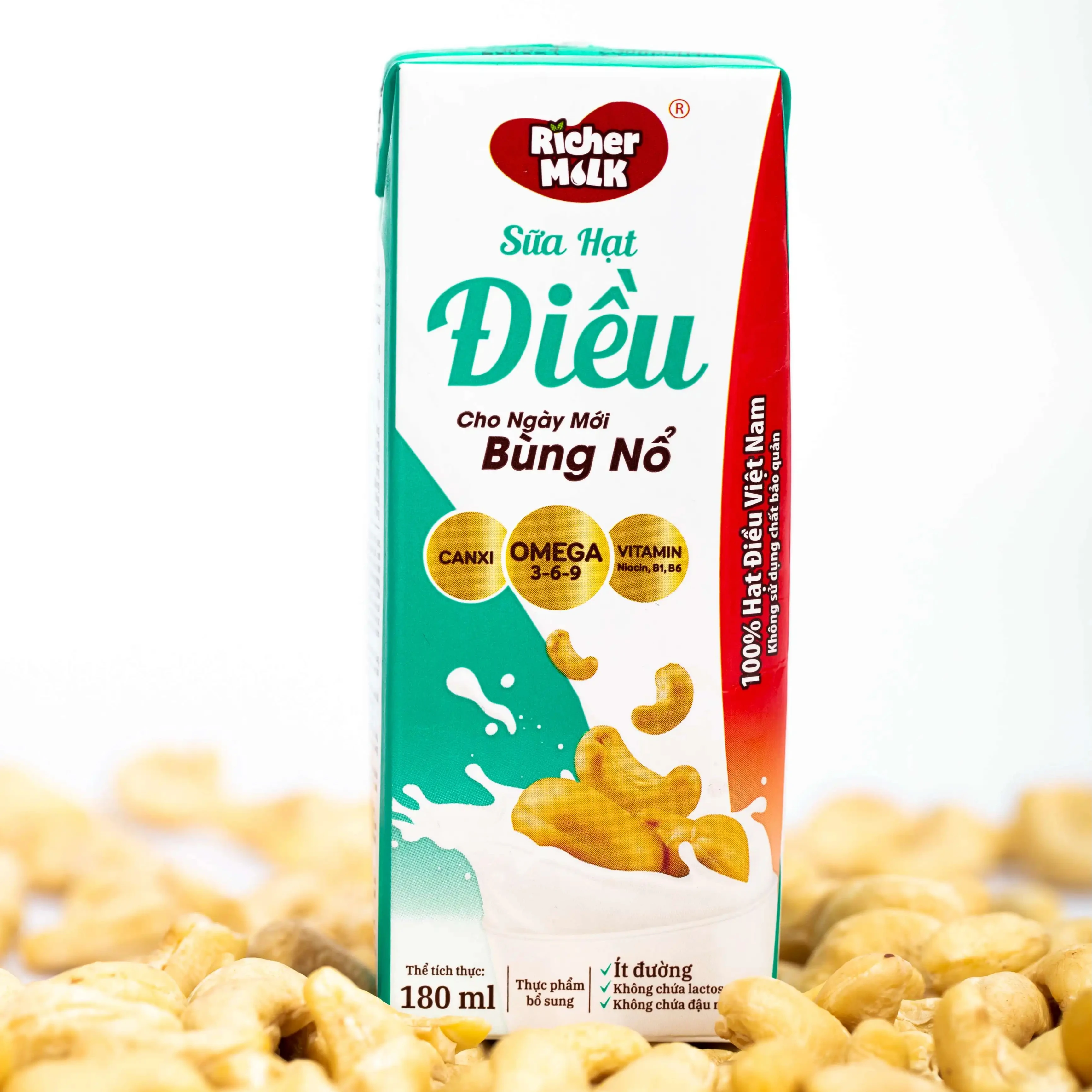 180ml Cashew Milk Original Flavor OEM Private Label Milk Drink Bottling 100% Plant - Based From Vietnam