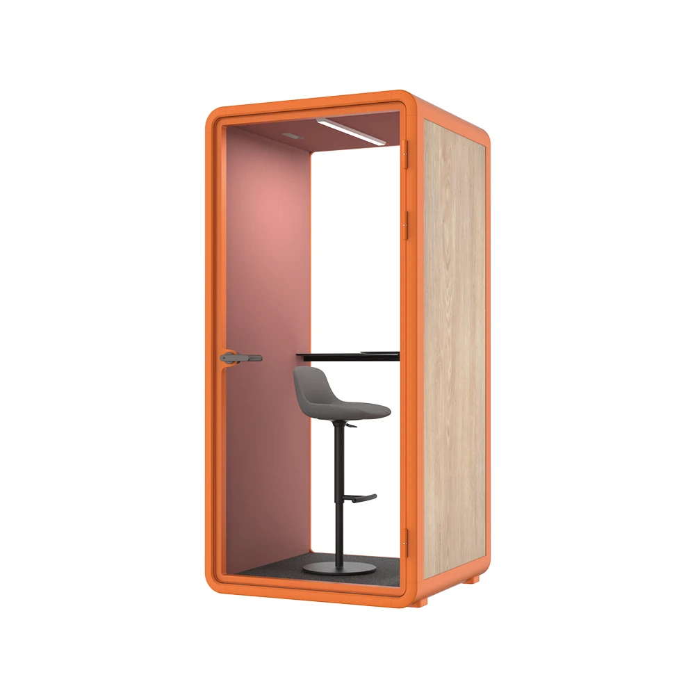 Minimalistic Office Booth Pods Office Soundproof Booth Excellent Office Acoustic Noise Insulation Phone Booth Meeting Pod