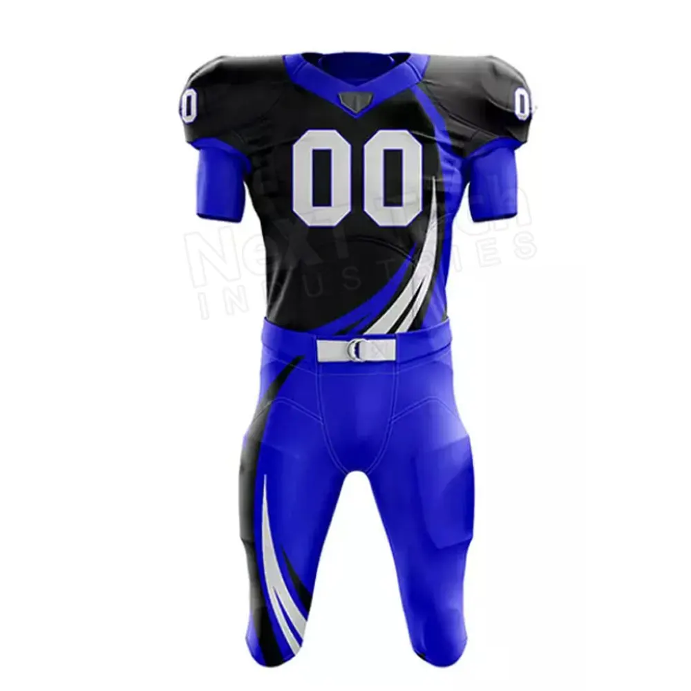 Professional Custom Design 100% Polyester American Uniform New Style Youth American Football Uniforms