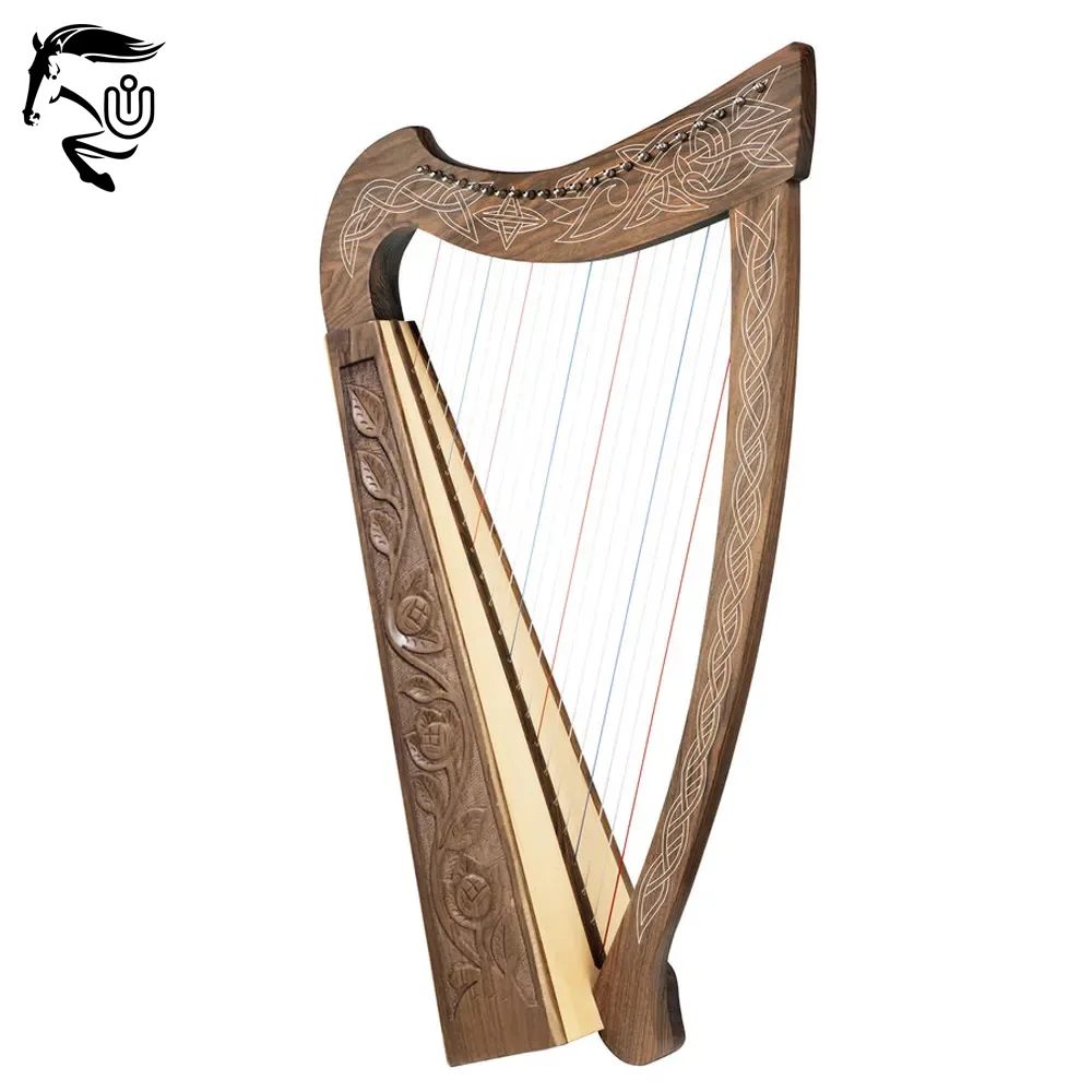 New 2024 Good Quality In Different Design Best Wooden Material Customized Colour Latest Product Irish Harps