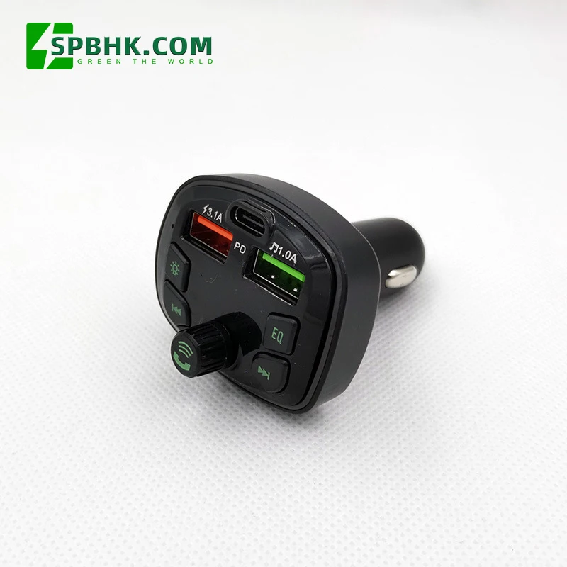 Top Seller QC 3.0 Fast Charging Dual USB Car Mobile Phone Charger Fm Transmitter Car MP3 Player
