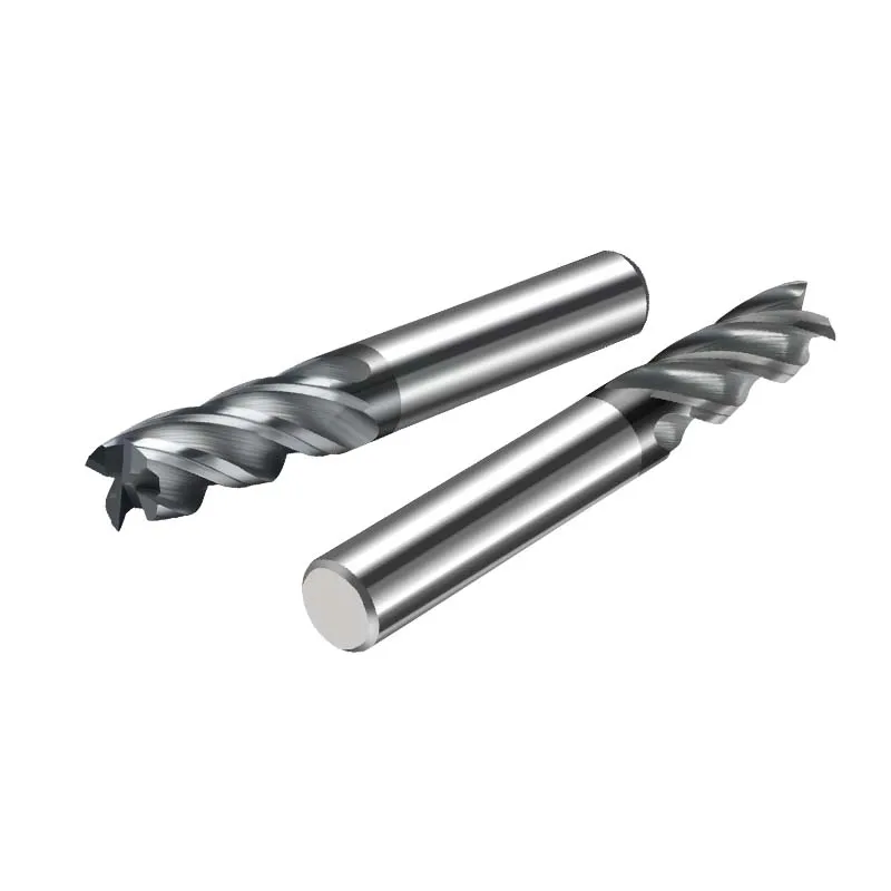 Manufacture Wholesale Carbide End Mill for Steel Square Endmill TiSiN Coating Metal Cutting Tools HRC55 Solid