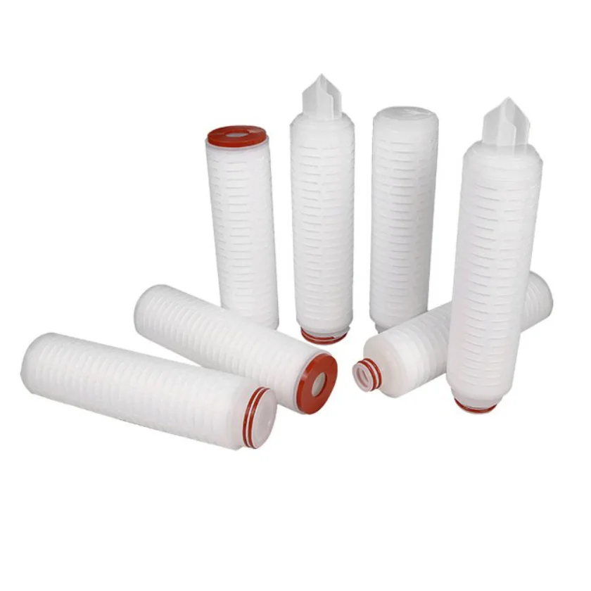 PES Membrane Filter Cartridges Pleated Cartridge Filters 0.22 Micron PES Sterile Pleated Filter