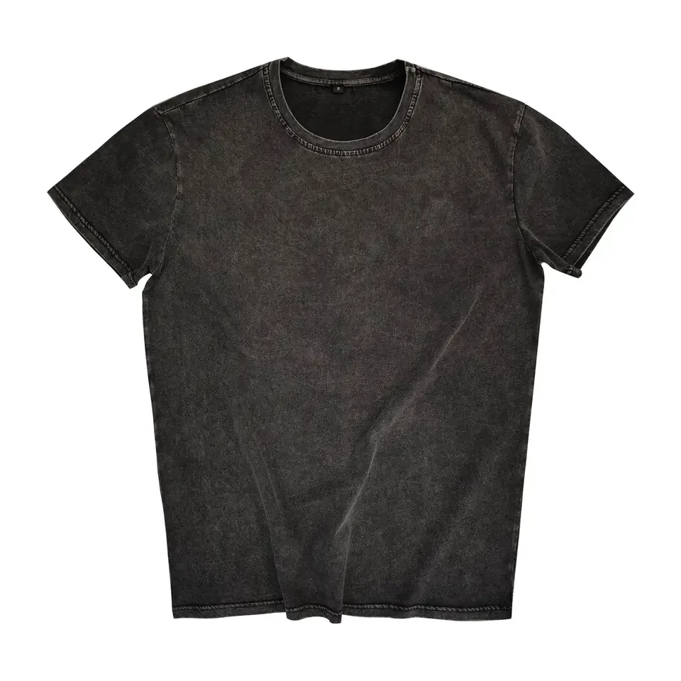 Cheap rate Custom logo plain men mineral vintage blank t shirt retro color heavy weight t shirts acid wash t shirt