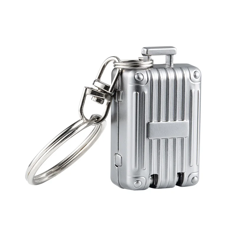 Unique Design Cute Luggage Stainless Steel Portable Foldable Mini Fingernail Clipper with Keyring Nail Clipper Nail Cutter