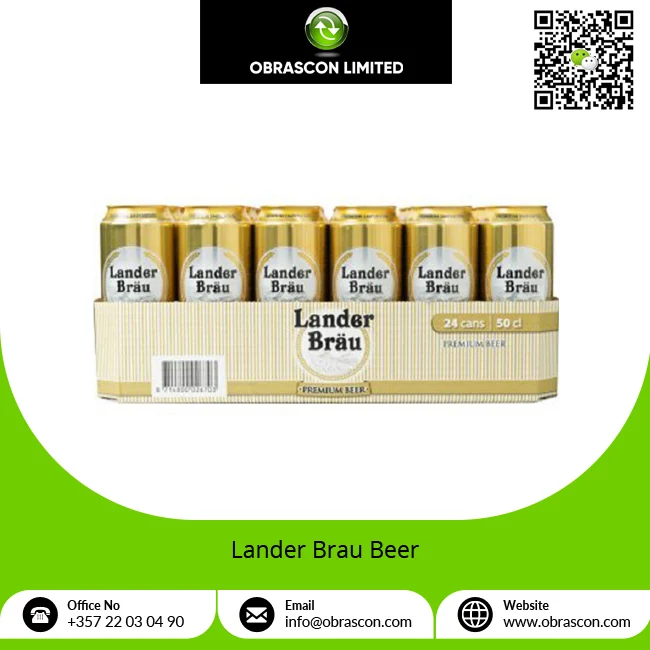Оптовая цена выдающееся качество Lander Brau пастеризованный светлый цвет спиртовое пиво для глобальных