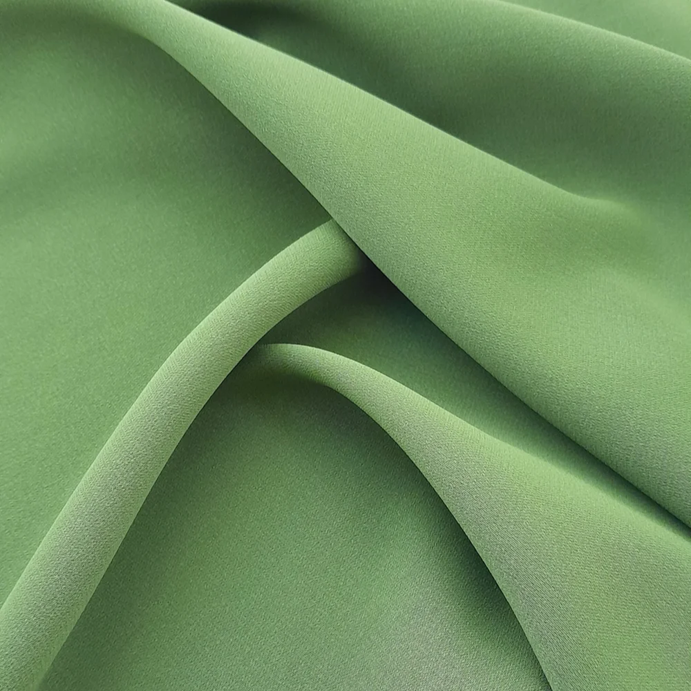 POLYESTER PLAIN CREPE FABRIC VIETNAM WHOLESALE LOW MOQ HIGH QUALITY CHEAP FOR CLOTHING FABRIC TEXTILE M985E MADE IN VIETNAM