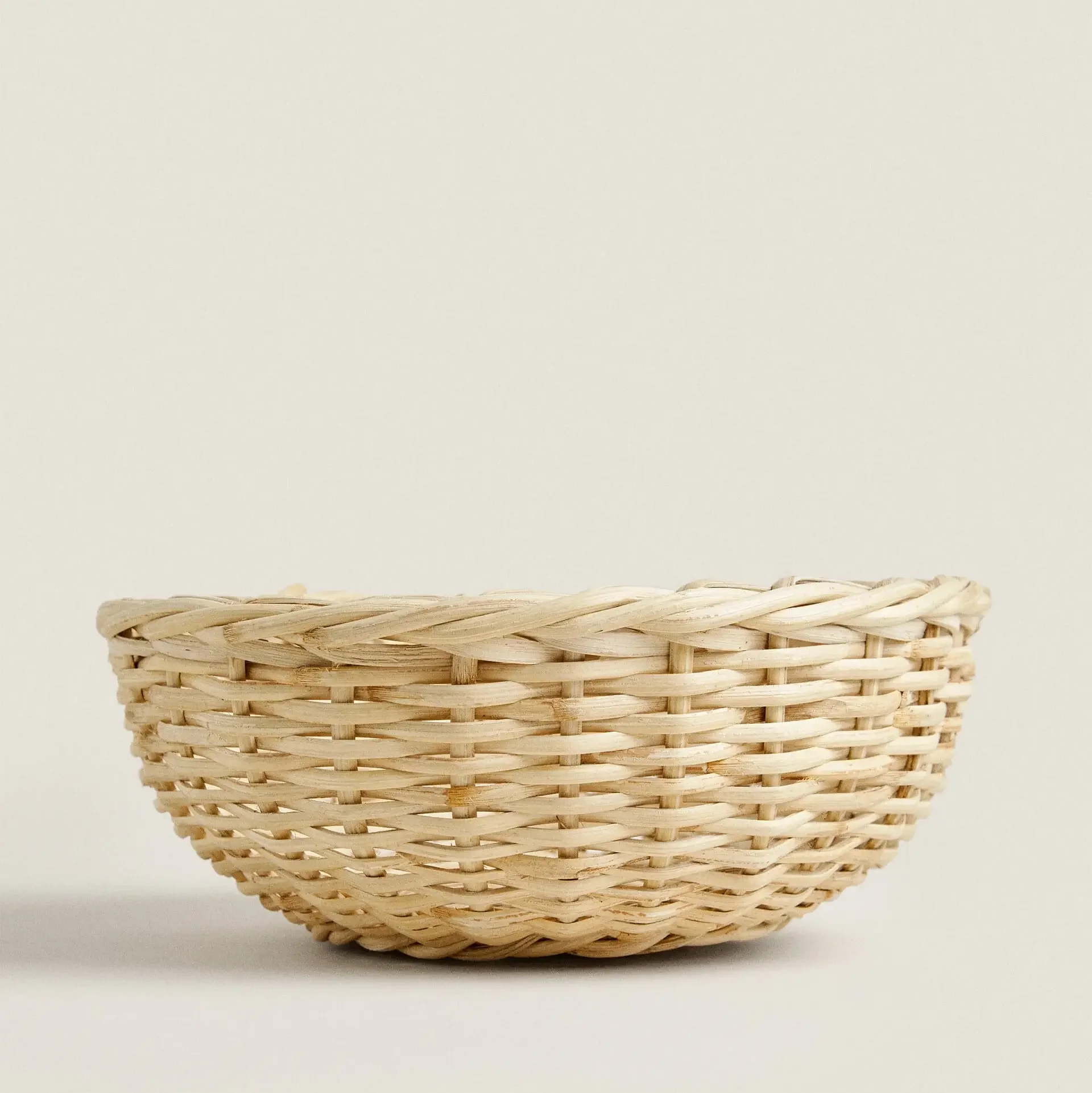 Weaving bamboo serving round tray set eco friendly natural handmade from India ready to export rattan try