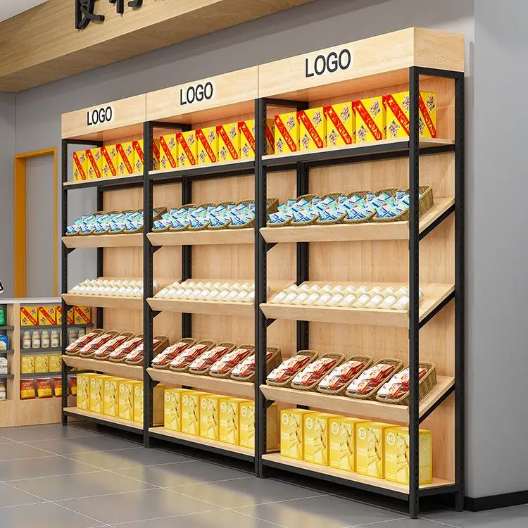 Metal supermarket equipment store display rack cosmetics shelves gondola shelf display