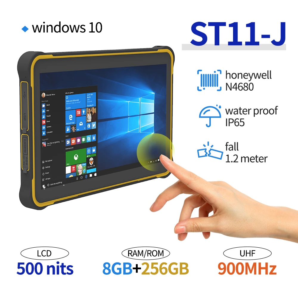 10.1inch Rugged Tablet PC 8GB 512SSD Optional Win dows 10 All in One Computer Touch Panel PC Industrial Intel
