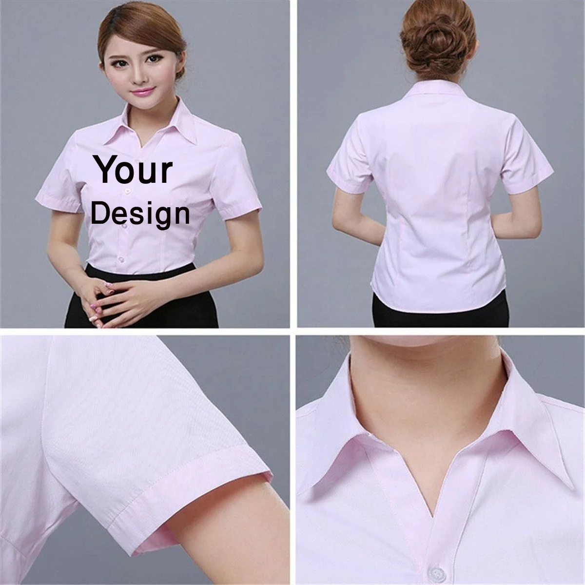 Custom Logo Fashionable Ladies Formal Clothing Shirt For All Ages Women Manufacture Sustainable Cheap Price Wholesale From BD