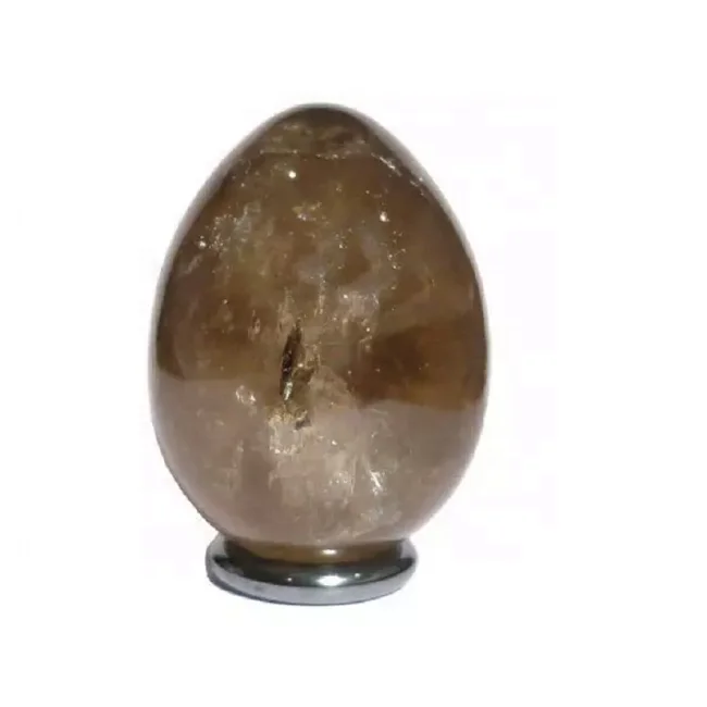 yoni egg smoky quartz natural stone eggs shaped stone Jade egg semi precious Energy Protection Vaginal Exercise wholesaler