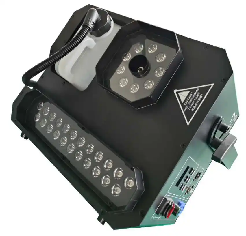 3000W DMX 32*3W LED Wireless Remote Double Oil Pump Design Double Stop Valve Double Tube Nozzle Strong Air Column Smoke Machine