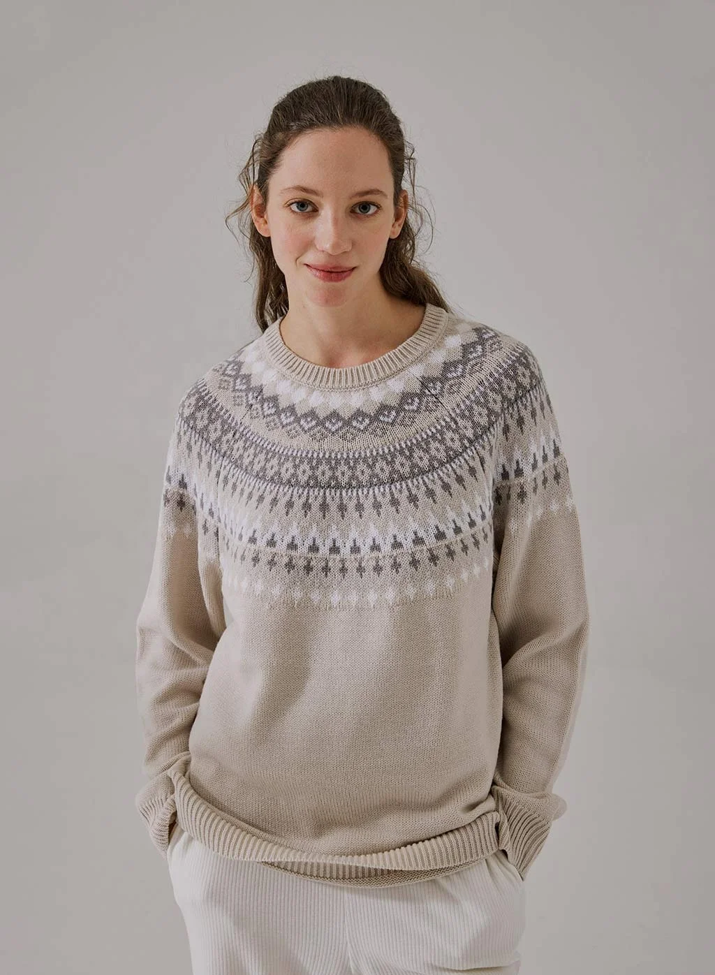 Wholesale Unisex Jumpers Couple Family Merry Christmas FairIsle Christmas Jumper