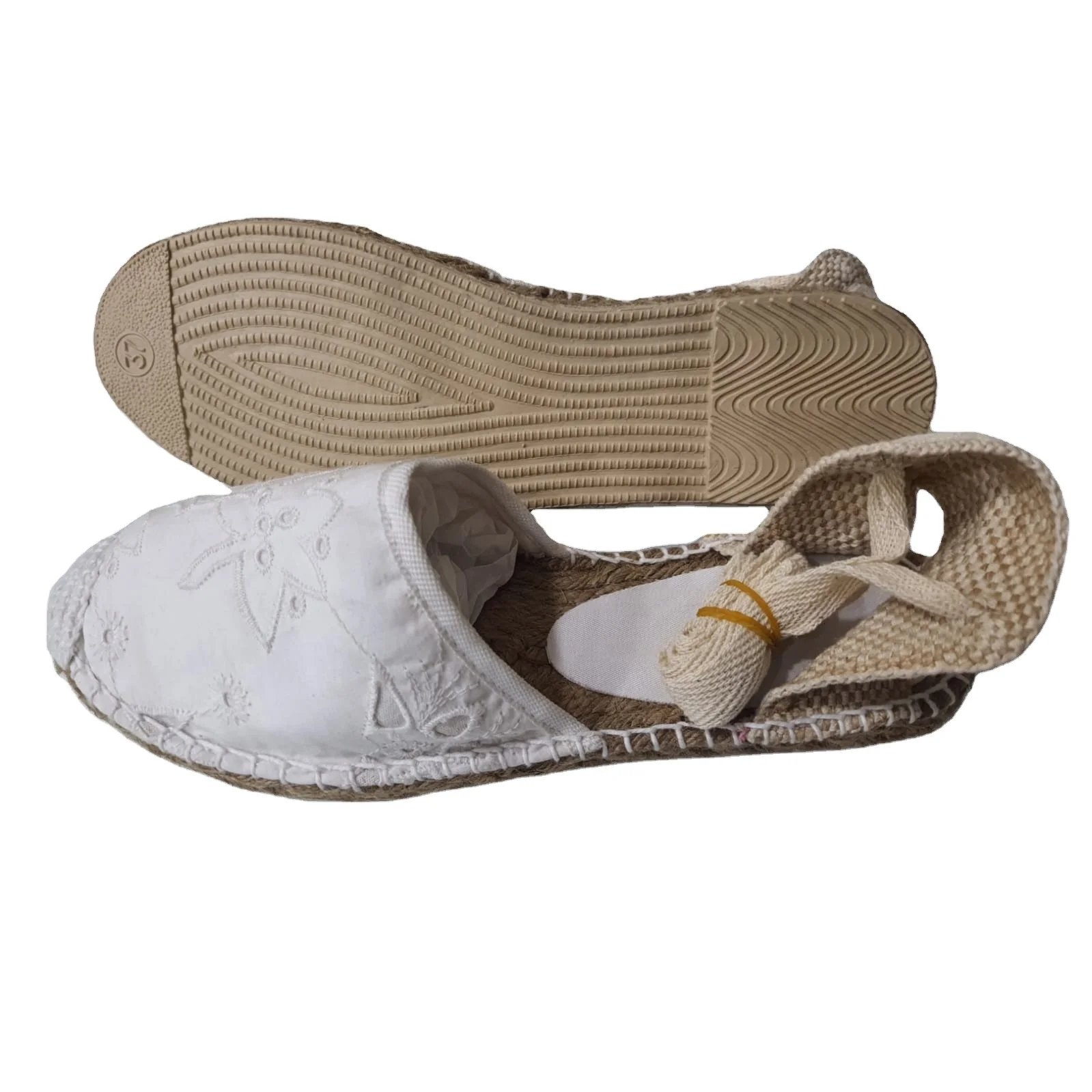 2022 New Arrival Espadrille with Chicken Embroidery Fabric in Customized Color Customized Size Espadrille for Women