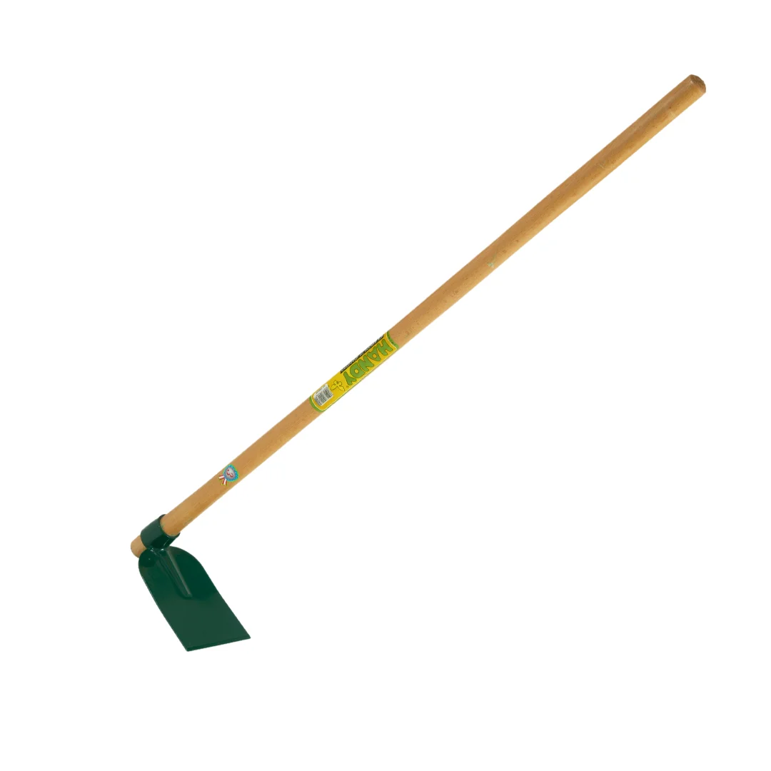 High Quality Large Solid Steel Hoe with Square Blade with handle 120 cm for farming agriculture
