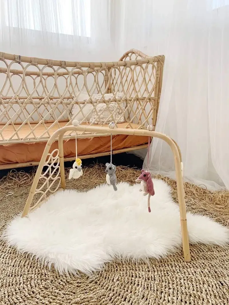 High Quality Best Selling 0 - 6m  Baby & Toddler Toys Rattan Baby Play Gym Made From Viet Nam For Kids