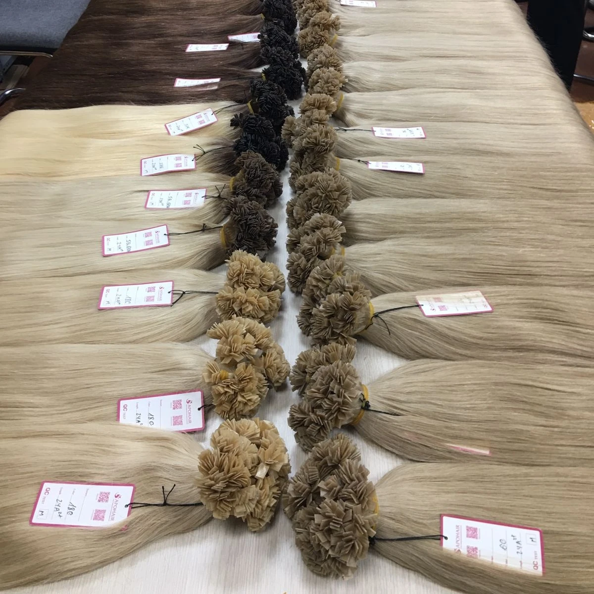 Raw Vietnamese Hair Unprocessed Virgin Natural Straight Wavy Hair Vendors Flat Tip Extension Best Selling Human Hair Wigs