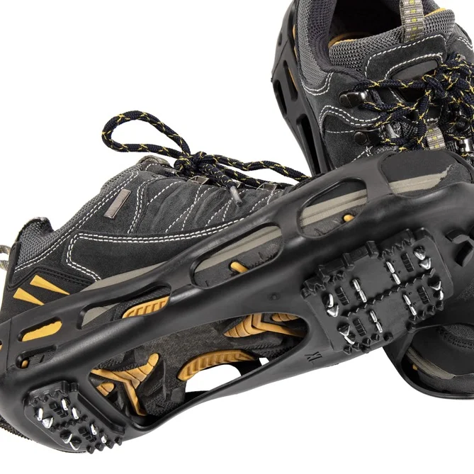 Non Slip Gripper Spikes Ice Cleats Snow Traction Cleats Crampons for Women Men Walking and Running on Snow and Ice