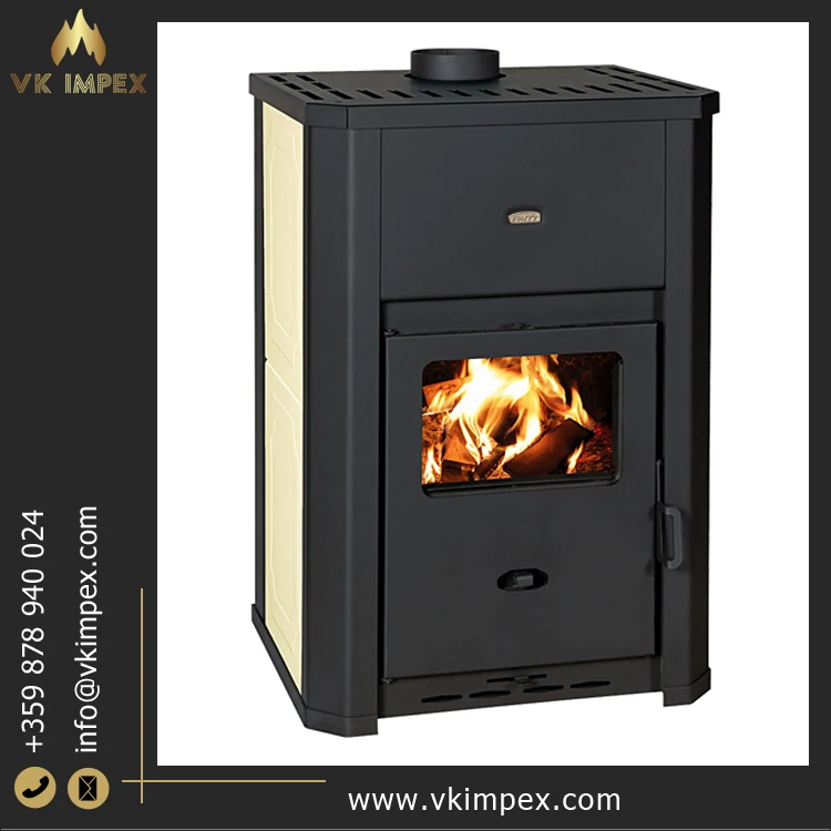 Energy Efficient 7.9 kg/h Fuel Consumption Cast Iron Steel Wood Burning Fireplace Hotel Villa Bedroom Indoor Use Best Price