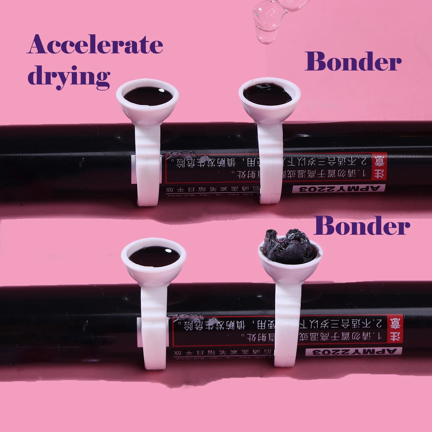 ULUCK  Professional Super Bonder 10ml Clear For Eyelash Extension Fast Drying Lash Glue quick Setting Lash Bonder