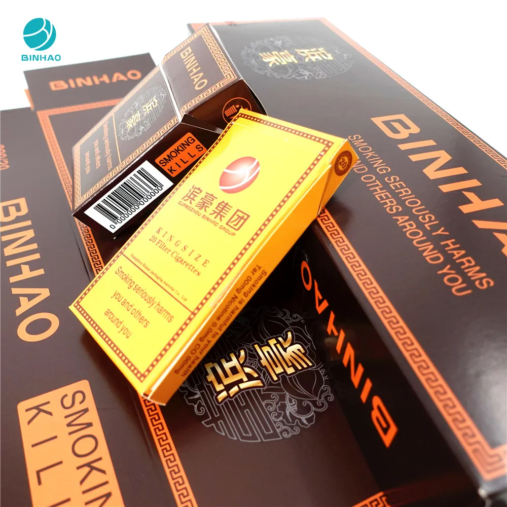 China Tobacco Grade Hlp2 Machine Use Pieces Cigarette Paperboard Cases