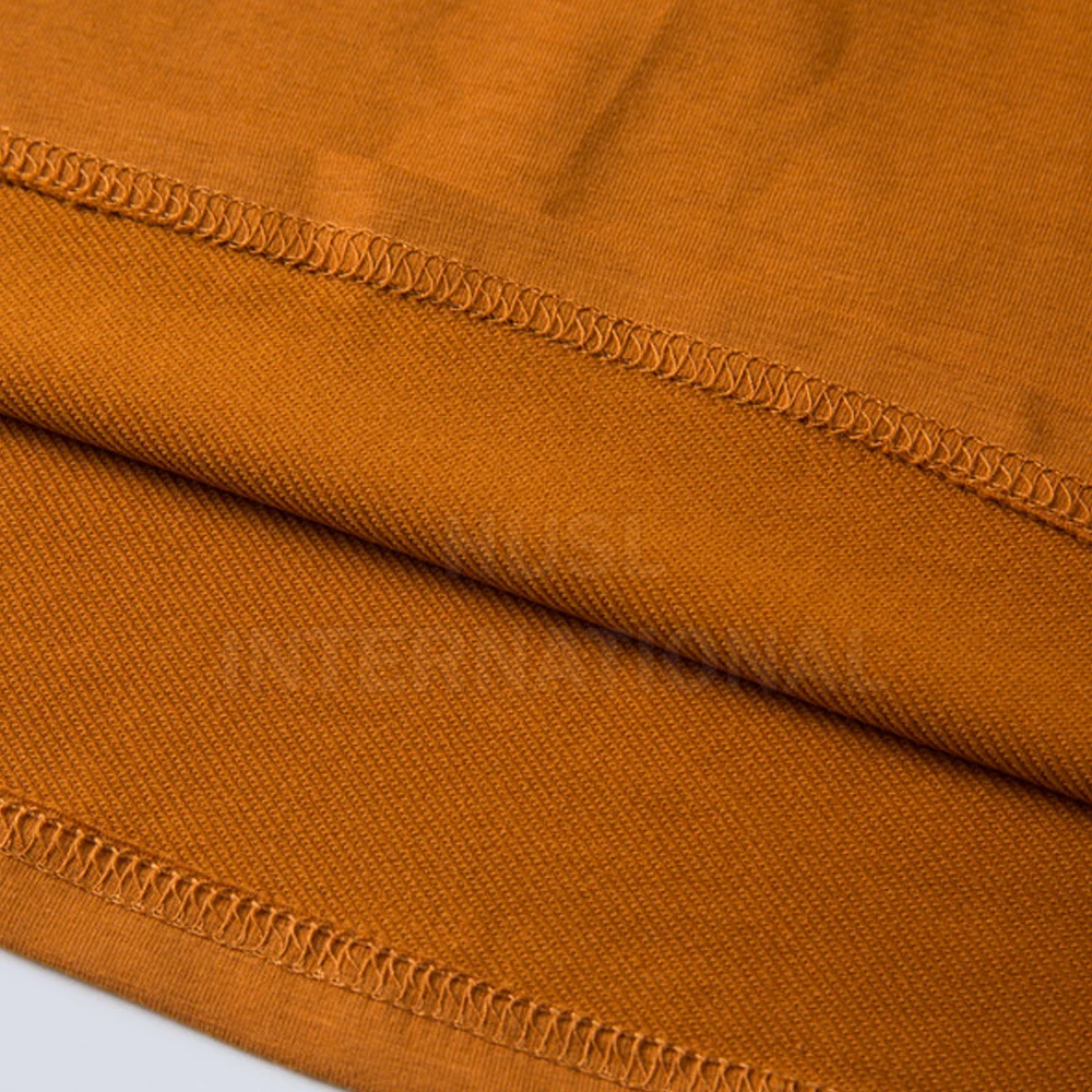 Hot Selling Men Durable Summer Set Orange Breathable Color Men Shirt With Dark Blue Color Shorts 100% Bamboo Fiber