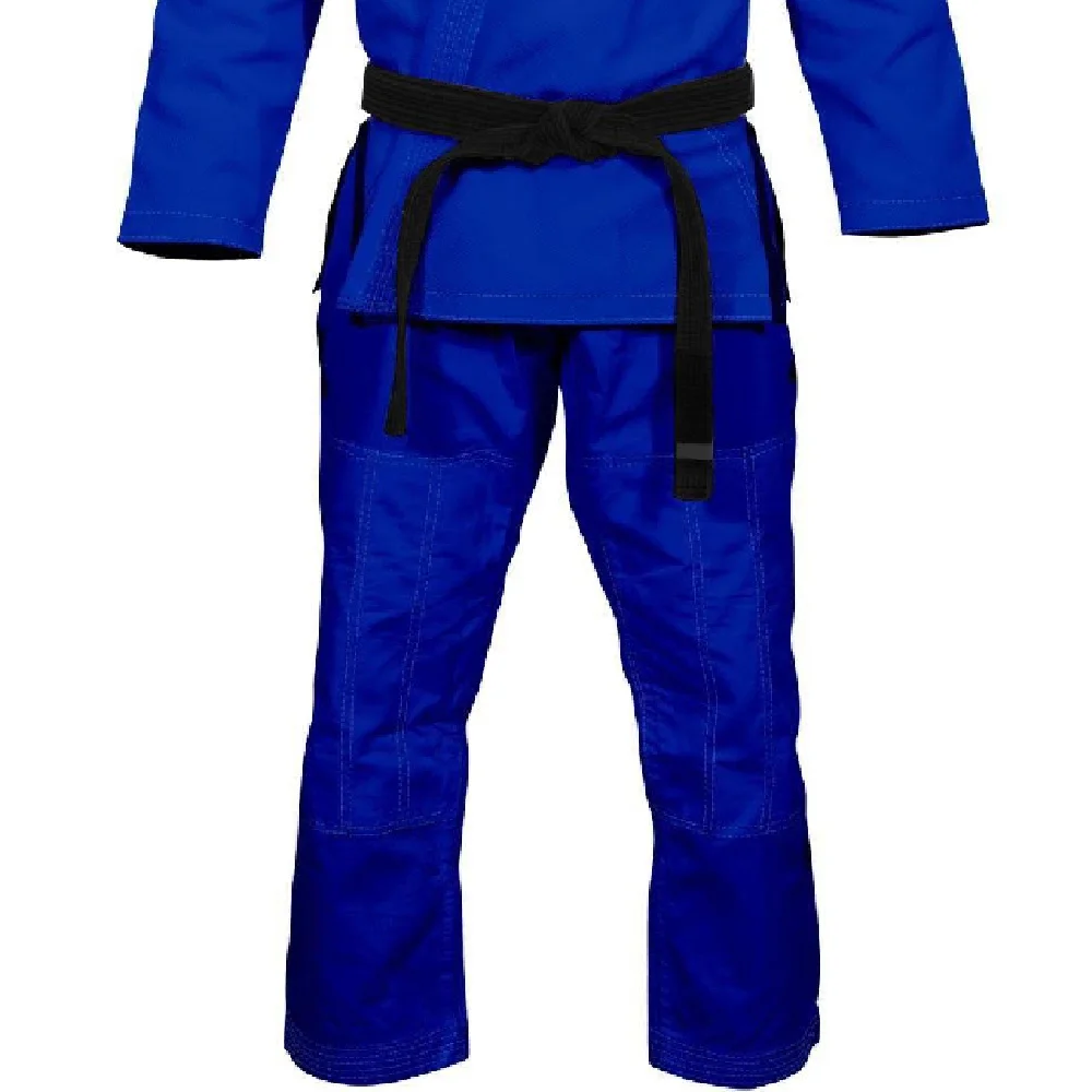 Factory Price Custom Logo Martial Arts Judo BJJ Gi Kimono Jiu Jitsu Suit Martial Arts Wear Blue Color BJJ GIS
