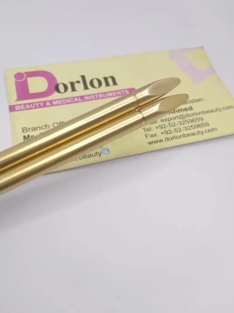 High Quality Reusable Eyebrow Wax Sticks Stainless Steel Brow Waxing Stick Custom Logo Pusher Waxing Spatula