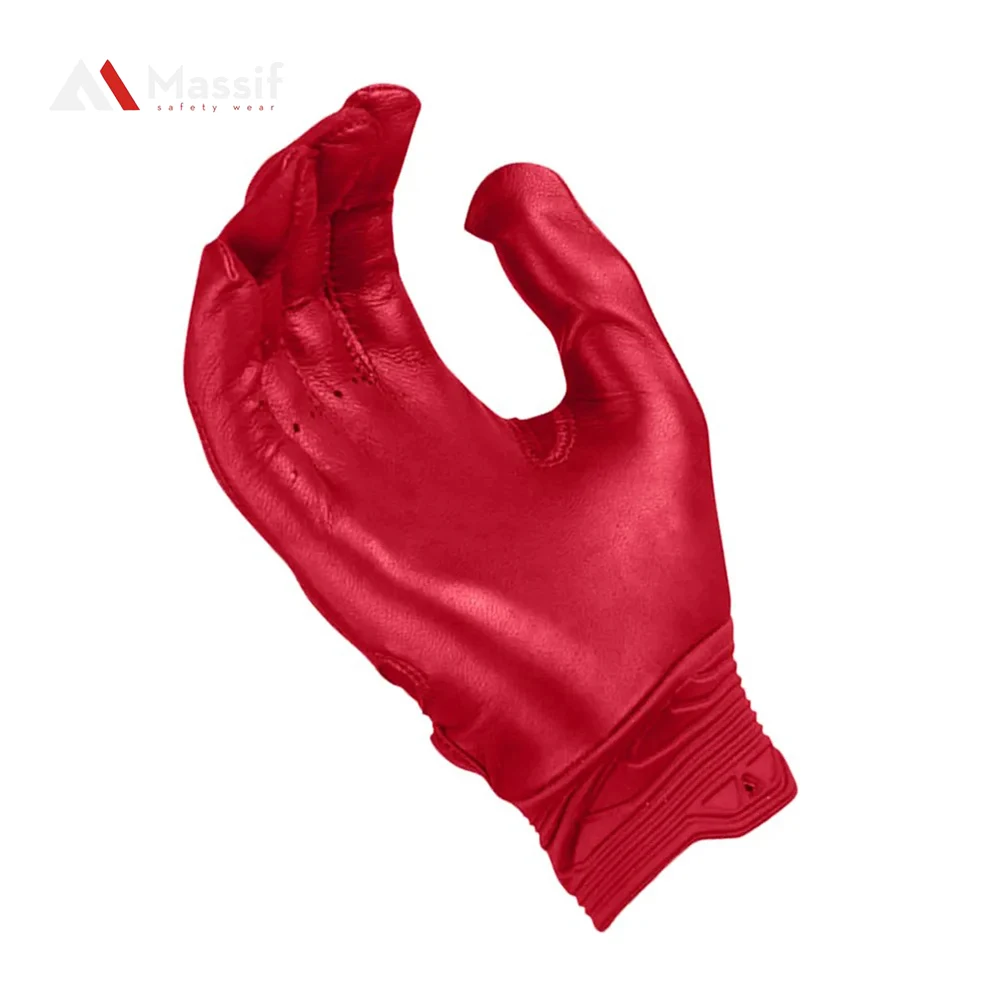 Different Colors Style Baseball Batting Gloves Professional Players Wholesale Price Genuine KIP Leather Baseball Gloves fo