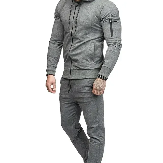 Men Slim Fit Tracksuit /Men Sweatsuit Custom Made Jogging Suit For Men Sports Tracksuit