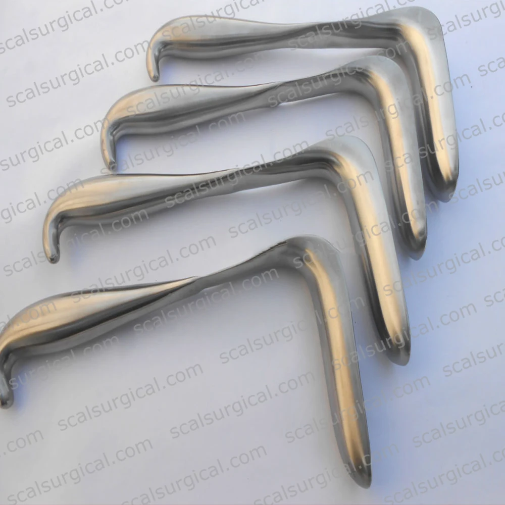 Kristeller Wiener Model Vaginal Round Handle Speculum/Specula Stainless Steel Upper/Lower Blades Single Ended